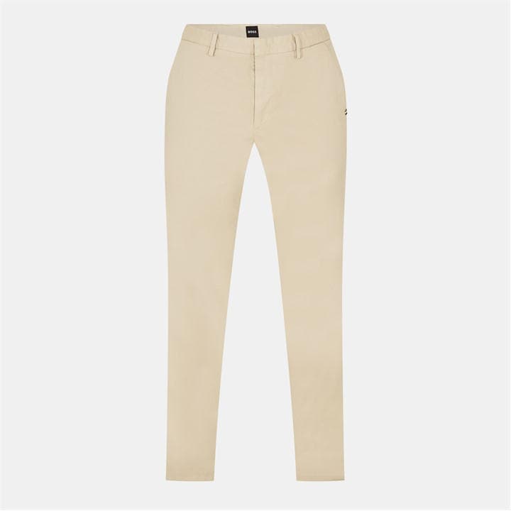 Boss Men's Beige Kaito3 Straight Leg Trousers in Size 28 R, Sports Direct