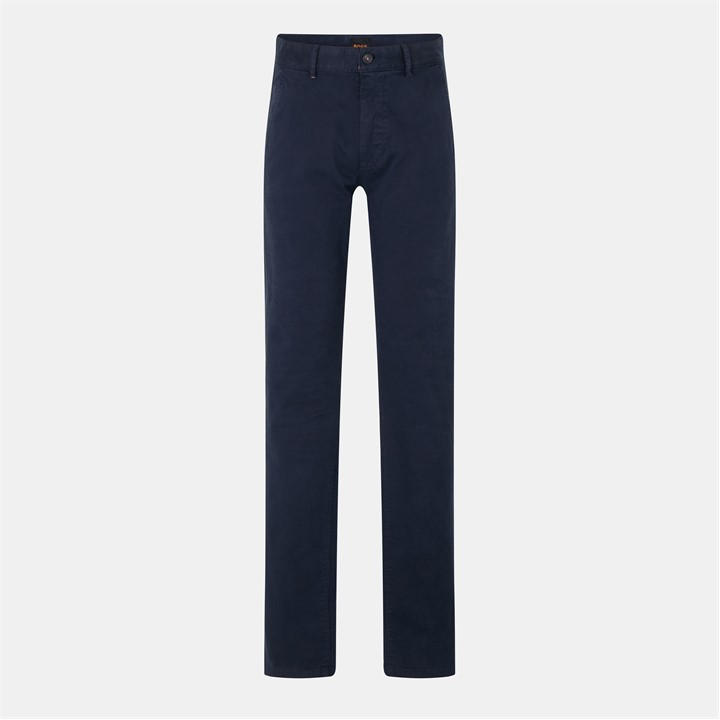 Boss Men' Blue Chino Slim Fit Straight Leg Trousers in Size S, Sports Direct