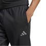 Black/Grey Six - adidas - AEROREADY Sereno Slim Tapered Cut 3-Stripes Mens Pants