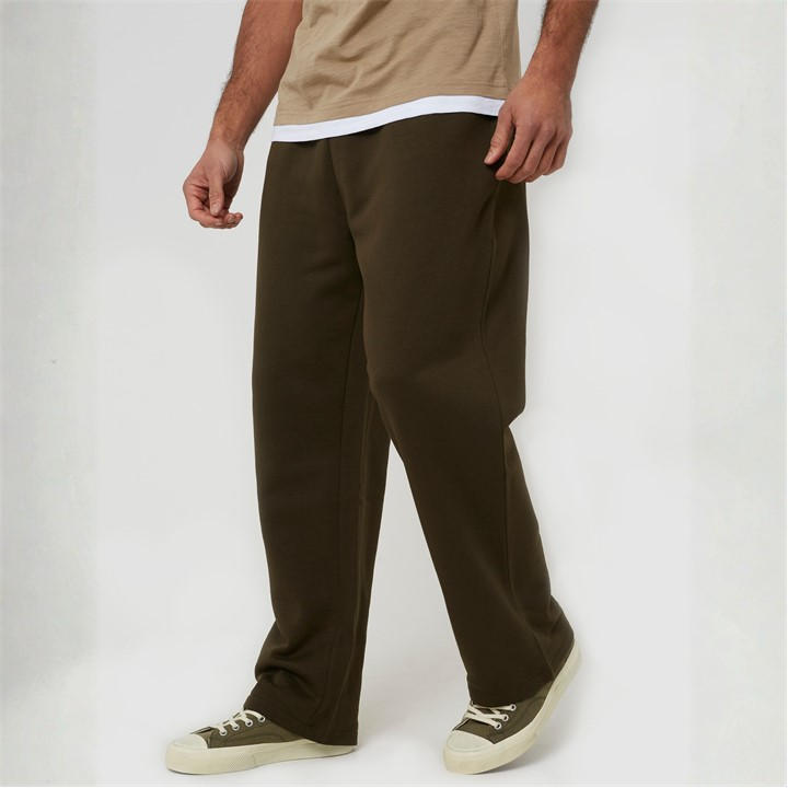Brave Soul Men's Green Bs Wide Leg Joggers With Open Hem in Size L, Sports Direct