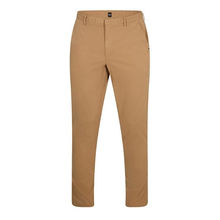 Boss Men's Beige Kaito3-D Straight Leg Trousers in Size 40, Sports Direct