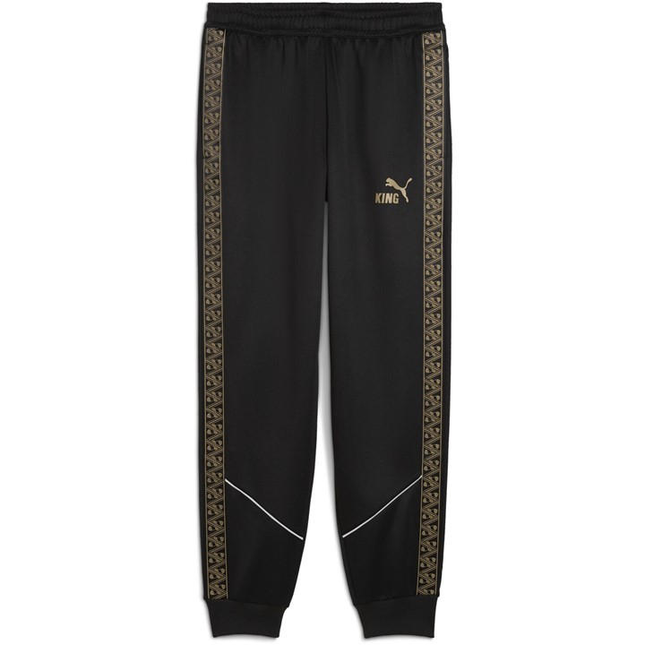 Puma Men's Black King Anthem Performance Tracksuit Bottoms in Size L, Sports Direct