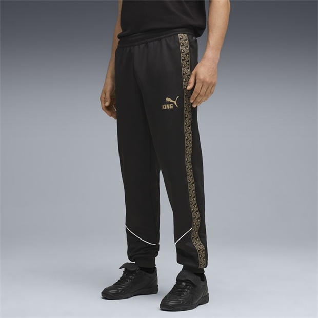 Black/Gold - Puma - Men's King Anthem Performance Tracksuit Bottoms