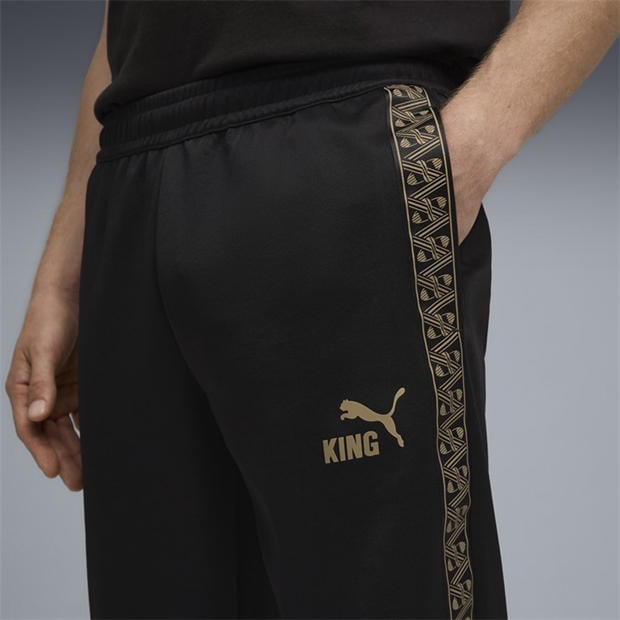 Black/Gold - Puma - Men's King Anthem Performance Tracksuit Bottoms