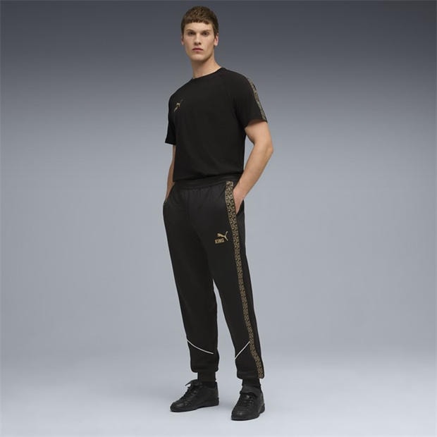 Black/Gold - Puma - Men's King Anthem Performance Tracksuit Bottoms