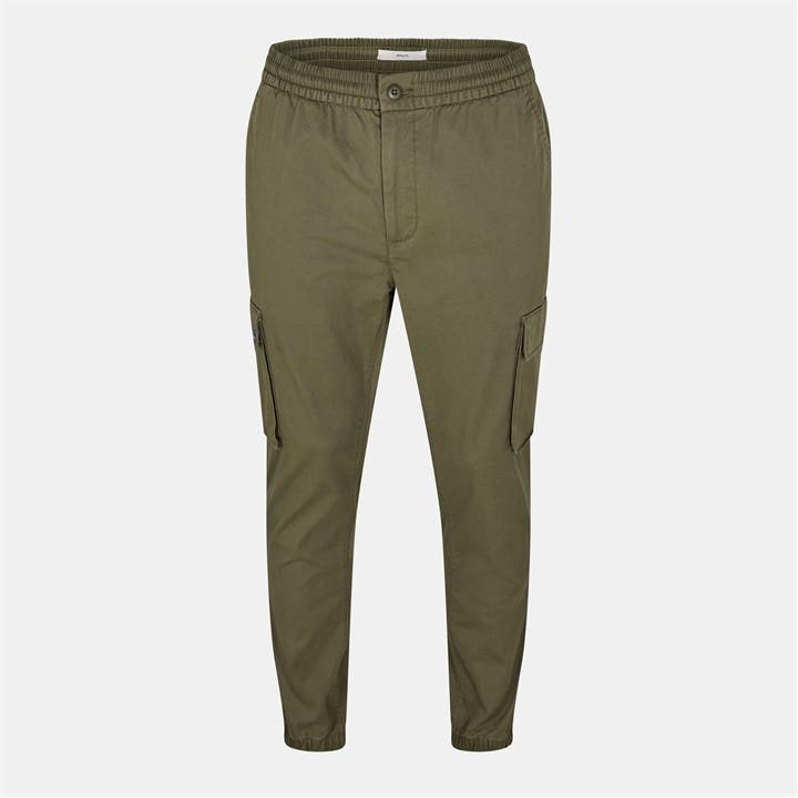 Calvin Klein Jeans Men's Green Skinny Cargo Trouser in Size L, Sports Direct