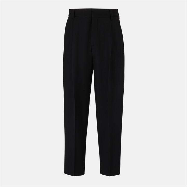 Hugo Men's Black Straight Leg Trousers in Size 38 R, Sports Direct