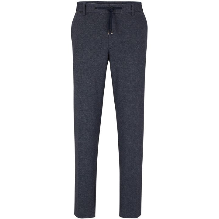 Boss Men's Blue Kane Ds Straight Leg Trousers in Size 38 R, Sports Direct
