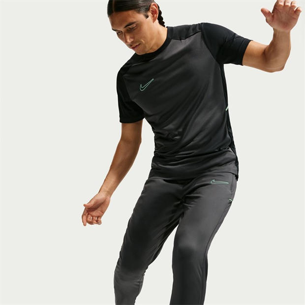 Grey/Blk/Grn - Nike - Academy Zippered Tracksuit Bottoms Mens