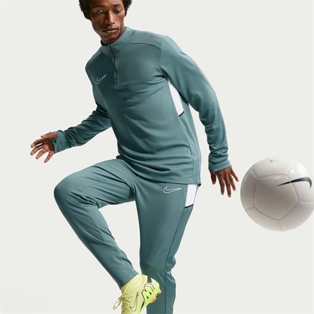Slate/White - Nike - Academy Zippered Tracksuit Bottoms Mens