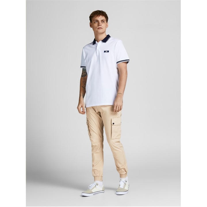 Jack And Jones Men's Beige Cuffed Cargo Trousers in Size 32 R, Sports Direct