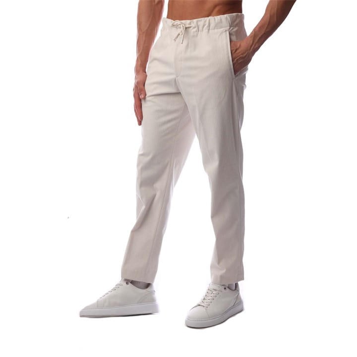 Boss Men's White Perin Straight Leg Trouser in Size 28 R, Sports Direct