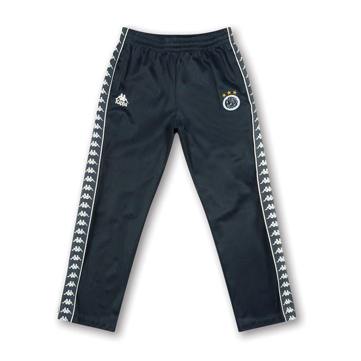 Kappa Men' Blue Closed Hem Poly Joggers in Size S, Sports Direct