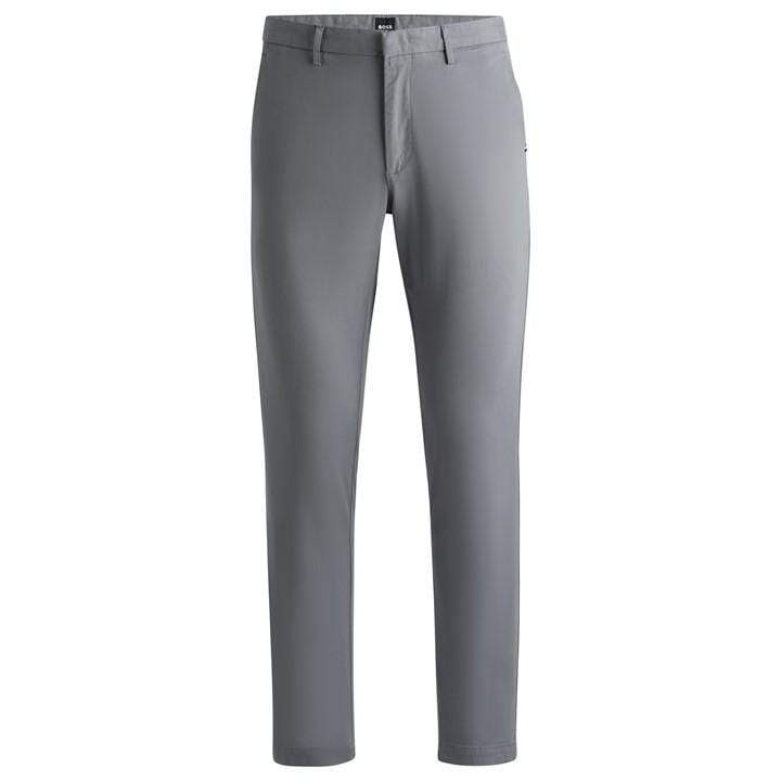 Boss Men's Grey Kaito3 Straight Leg Trousers in Size 28 R, Sports Direct