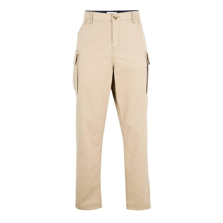 Timberland Men's Beige Twill Cargo Trousers in Size 32, Sports Direct