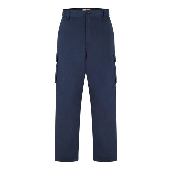 Timberland Men's Blue Twill Cargo Trousers in Size 32, Sports Direct