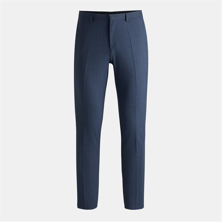Hugo Men's Blue Hesten232x Straight Leg Trousers in Size 32 R, Sports Direct