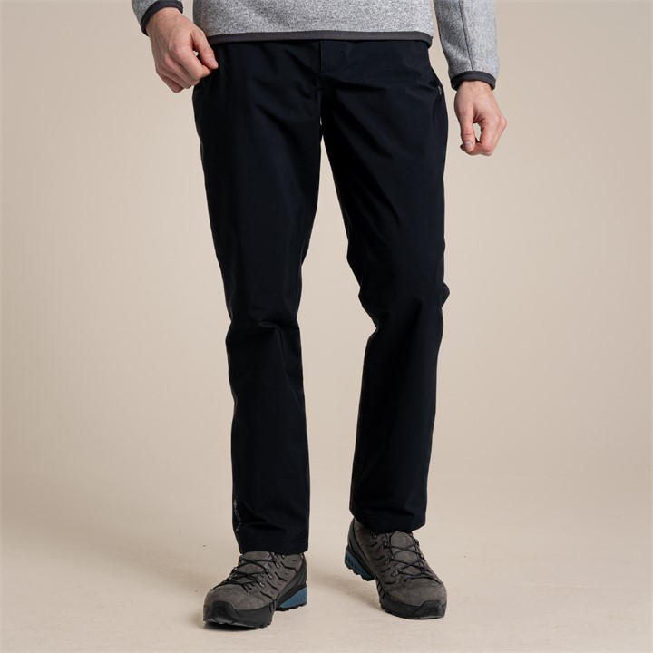 Craghoppers Men's Black Nogals Gore Straight Leg Trousers in Size 42 R, Sports Direct