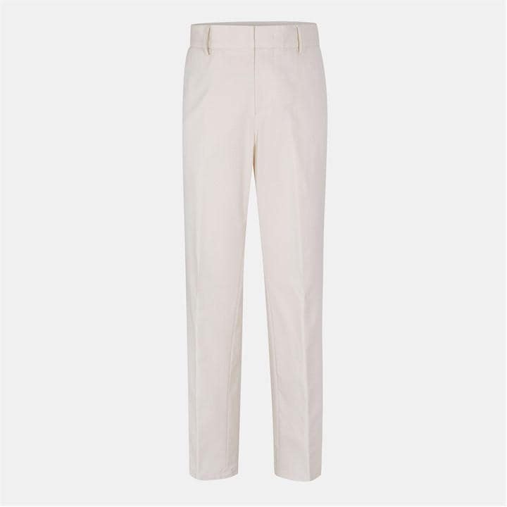 Boss Men's White Straight Leg Trousers in Size 38 R, Sports Direct