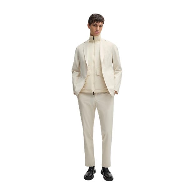 Open White - Boss - Men's P Genius Straight Leg Trousers