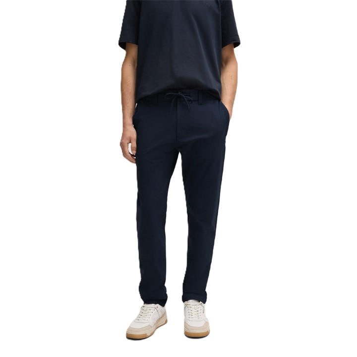 Boss Men's Blue Chino Straight Leg Trousers in Size 38, Sports Direct