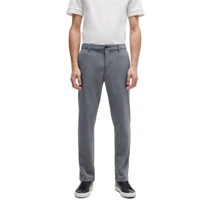 Boss Men's Blue Straight Leg Trousers in Size 36, Sports Direct