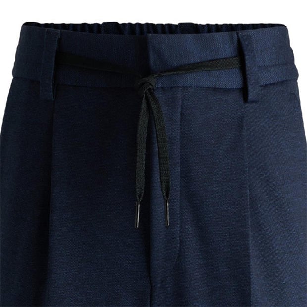Dark Blue - Hugo - Men's Straight Leg Trousers