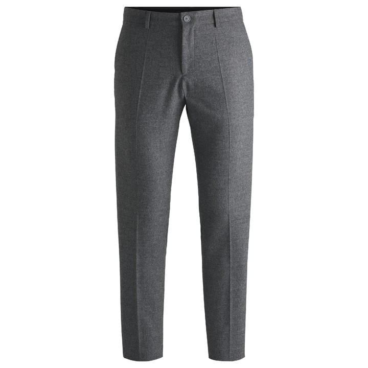 Boss Men's Silver P Genius Straight Leg Trousers in Size 40, Sports Direct