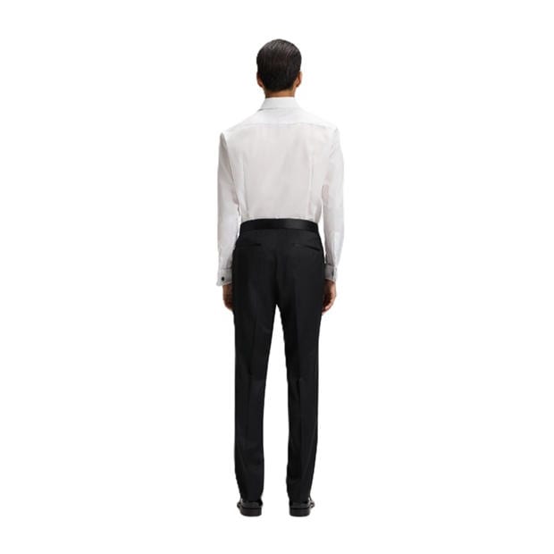 Black - Boss - Men's H Lenon Tux Straight Leg Trousers