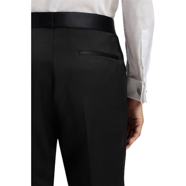 Black - Boss - Men's H Lenon Tux Straight Leg Trousers