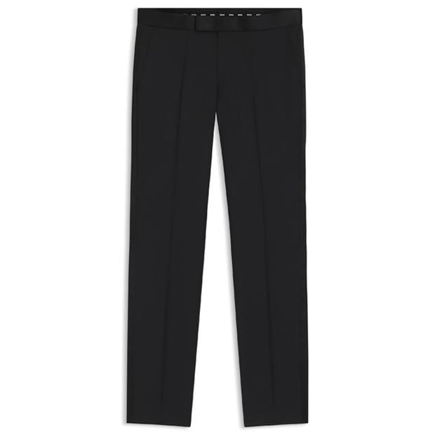 Black - Boss - Men's H Lenon Tux Straight Leg Trousers