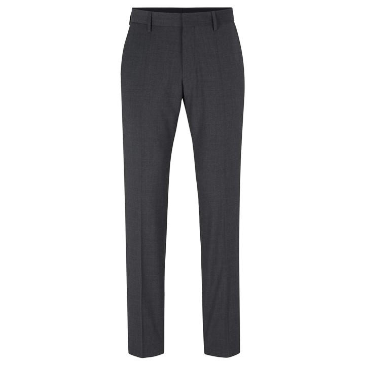 Boss Men's Grey H Genius Straight Leg Trousers in Size 38 R, Sports Direct