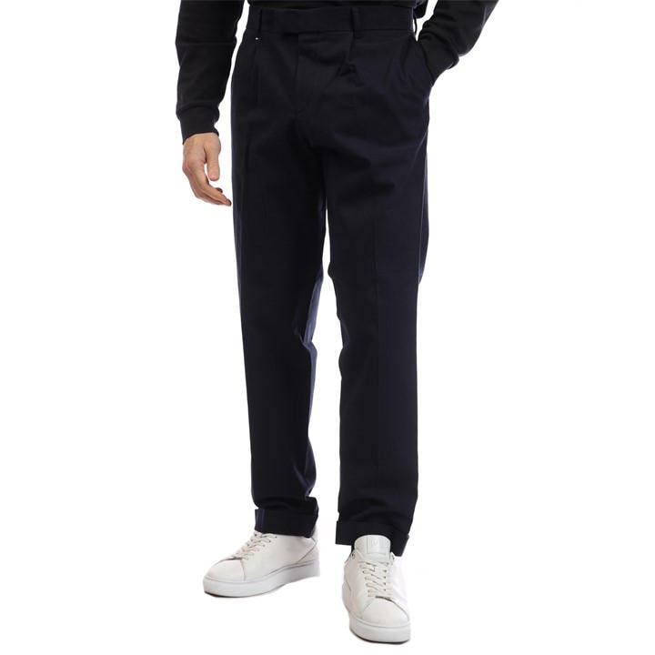 Boss Men's Blue C Genius Straight Leg Trousers in Size 34, Sports Direct