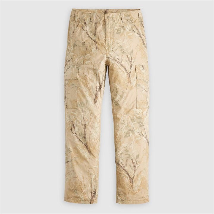 Levis Men's Beige Parachute Cargo Trousers in Size L, Sports Direct