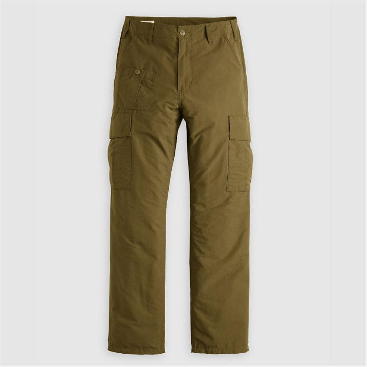 Levis Men's Green Parachute Cargo Trousers in Size 30 S, Sports Direct