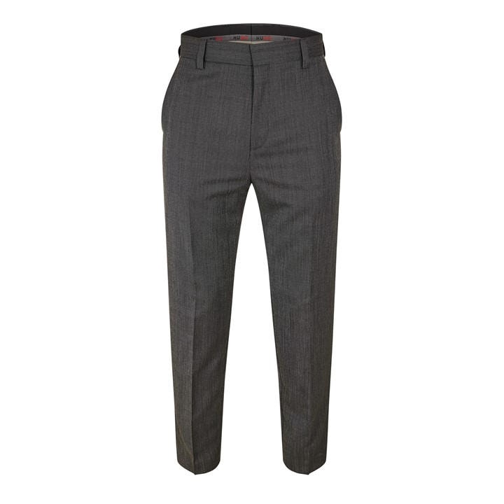 Hugo Men's Grey Teagan231x Straight Leg Trousers in Size 34, Sports Direct