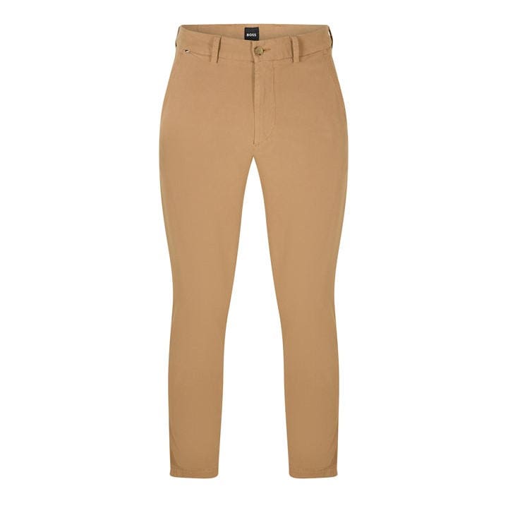 Boss Men's Beige Kaiton Straight Leg Trousers in Size 34, Sports Direct