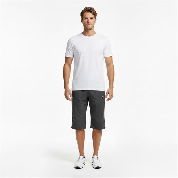 Charcoal - Slazenger - Three Quarter Length Tracksuit Bottoms Mens