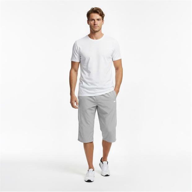 Light grey - Slazenger - Three Quarter Length Tracksuit Bottoms Mens