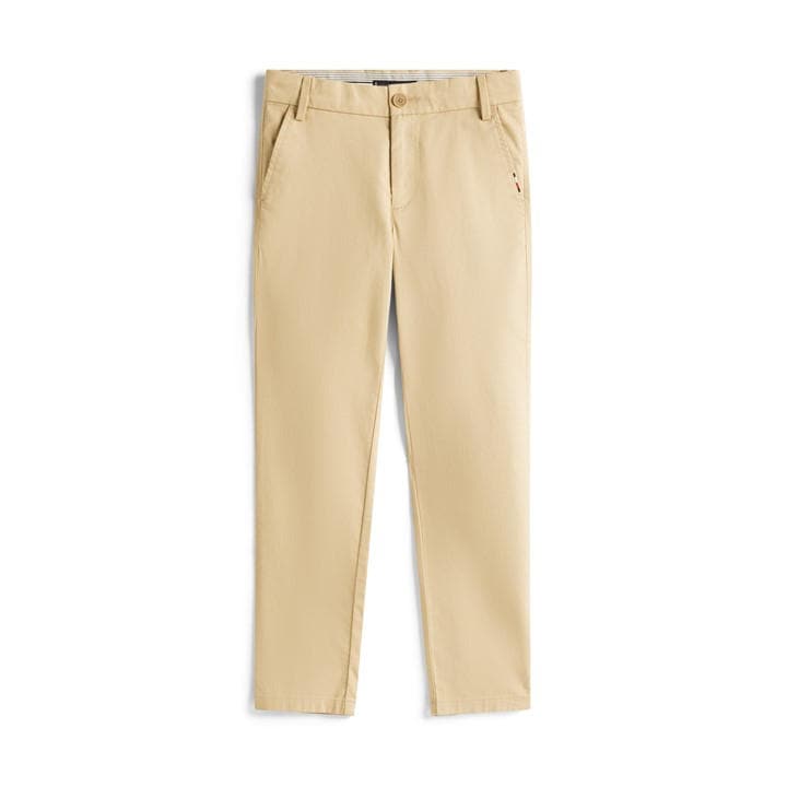 Tommy Hilfiger Boys Beige Kids' Chino Pant Chinos in Size 9 - 10 Years, Sports Direct