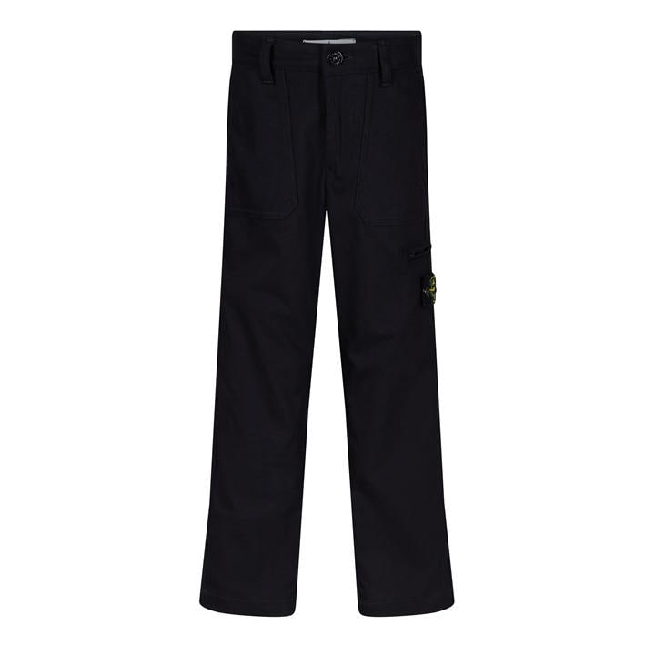 Stone Island Boys Black Cotton Ripstop Garment Dyed in Size 9 - 10 Years, Sports Direct