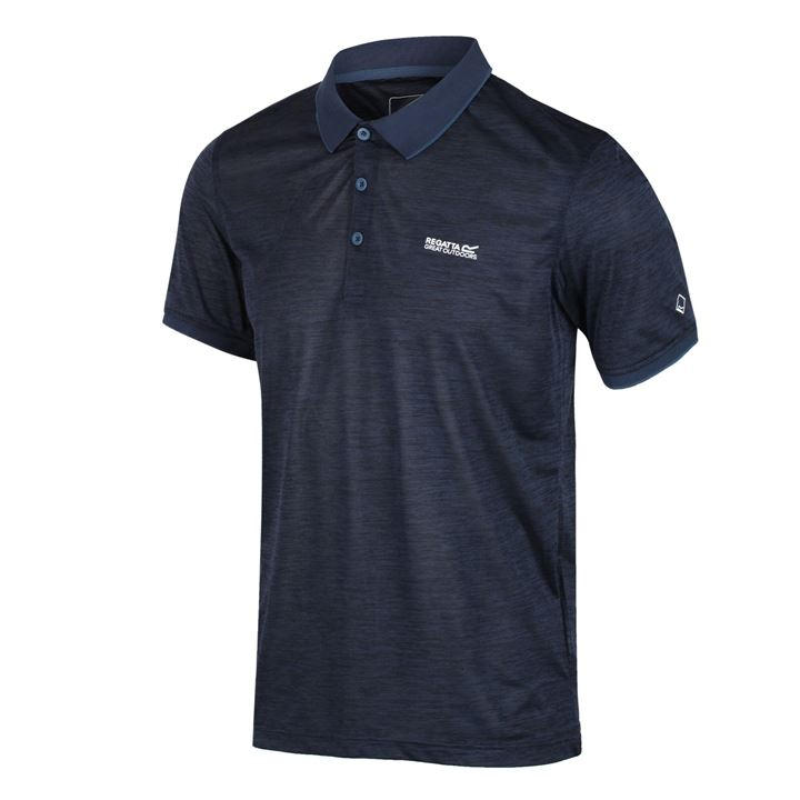 Regatta Men's Blue Remex Ii Quick-Drying Polo Shirts in Size 4XL, Sports Direct