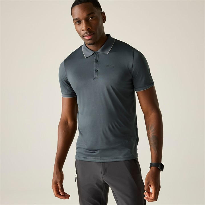Regatta Men's Drkstmsolid Remex Ii Quick-Drying Polo Shirts in Size L, Sports Direct