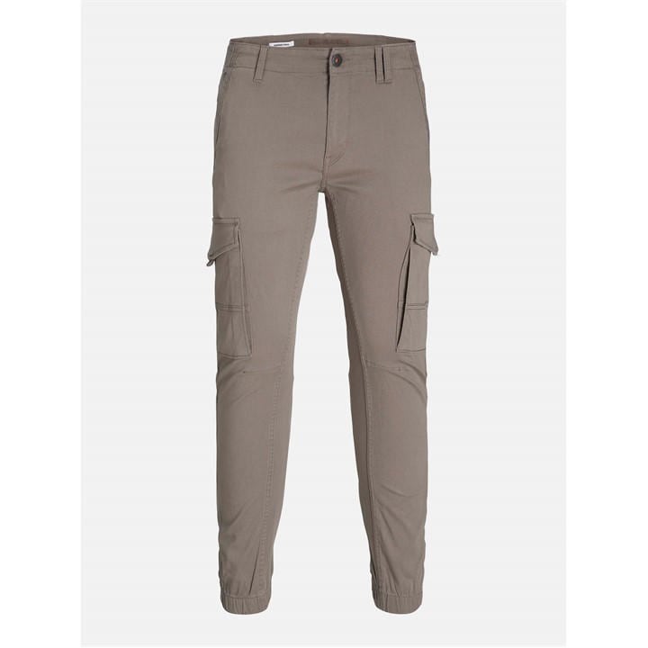 Jack And Jones Men's Brown Slim Stretch Cuffed Cargo Pants in Size 36 R, Sports Direct