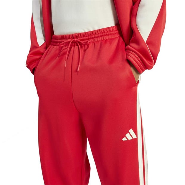 Ruby/Off White - adidas - Men's Stadium Closed Hem Joggers