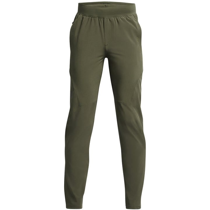 Under Armour Boys Green Unstoppable Tapered Bottoms  in Size 13 - 14 Years, Sports Direct