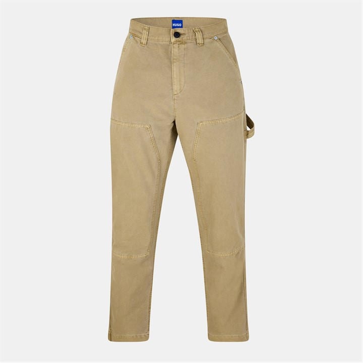 Hugo Men's Beige Blue Cargo Trousers in Size 2XL, Sports Direct