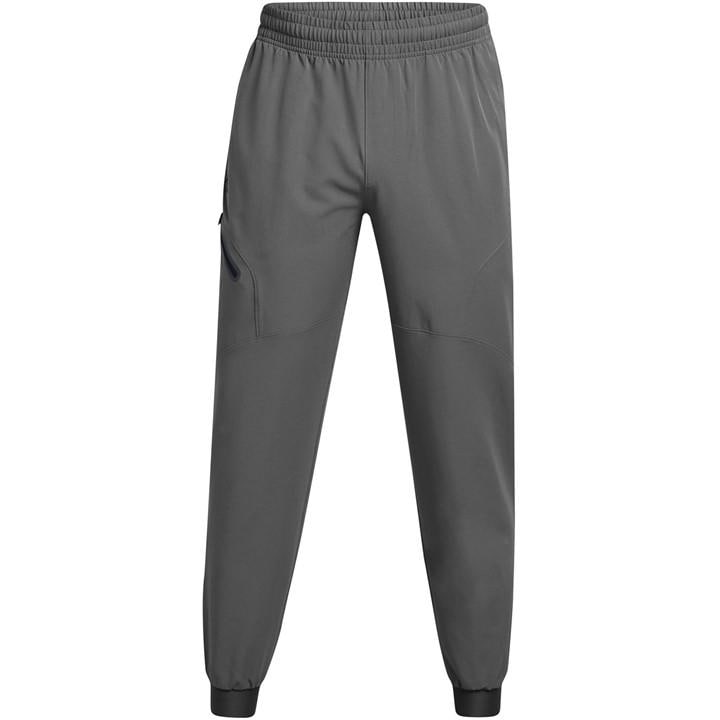 Under Armour Men's Grey Unstoppable Closed Hem Woven Joggers in Size L, Sports Direct