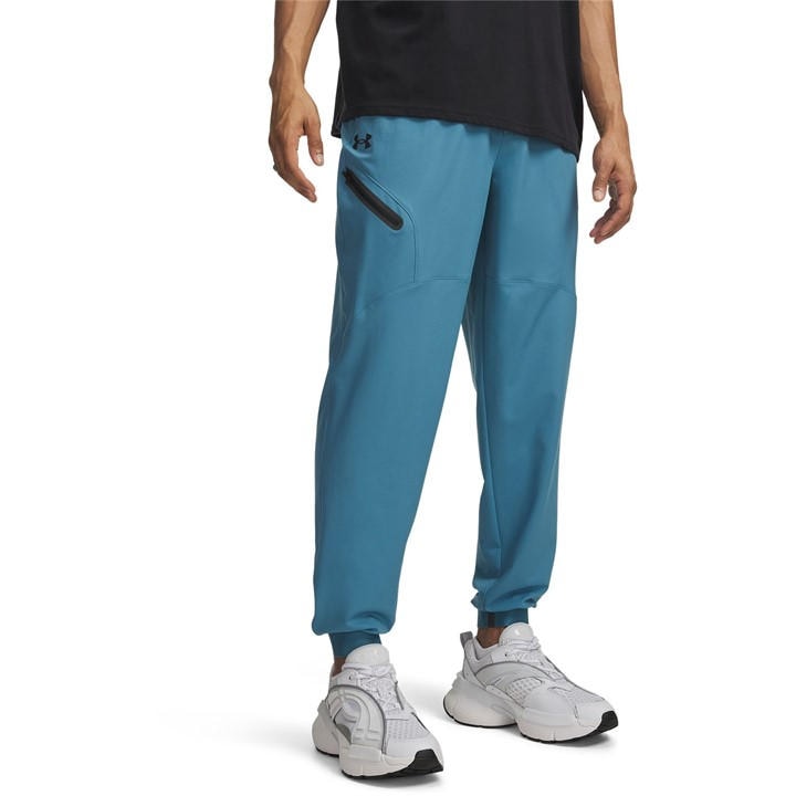 Under Armour Men's Blue Unstoppable Closed Hem Woven Joggers in Size L, Sports Direct