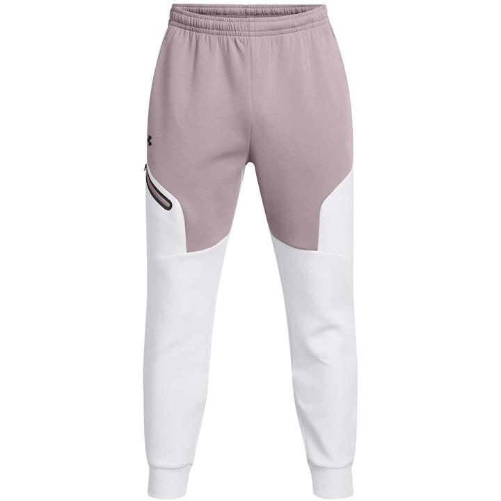 Under Armour Men's Grey Unstoppable Closed Hem Fleece Joggers in Size L, Sports Direct